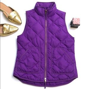 NWOT Jcrew Factory Purple Vest